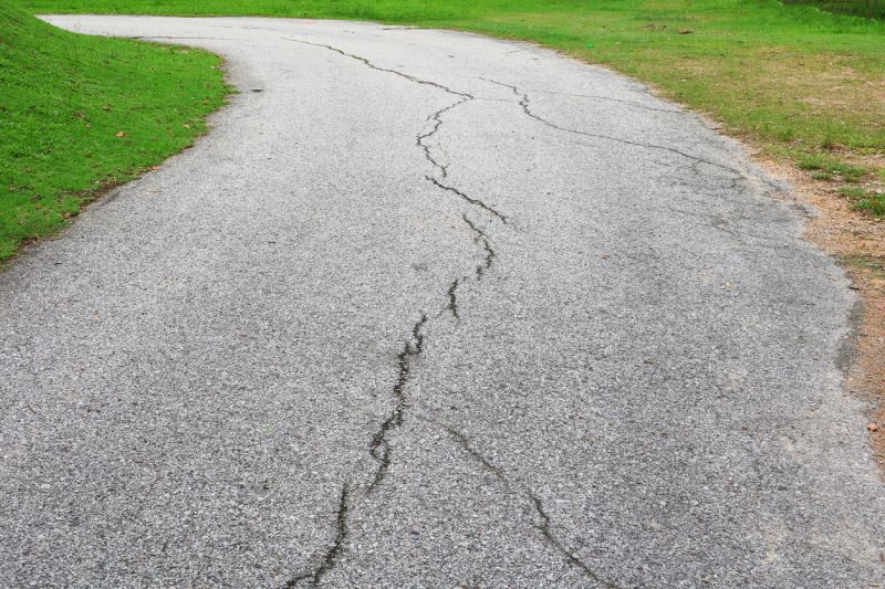 Driveway Crack Resurfacing