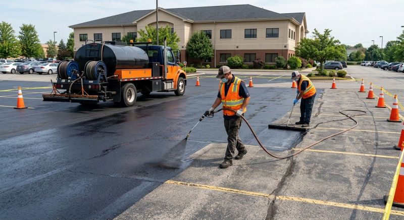 Church Parking Lot Sealcoating in Columbus, OH