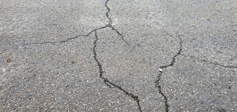 Driveway Crack Resurfacing
